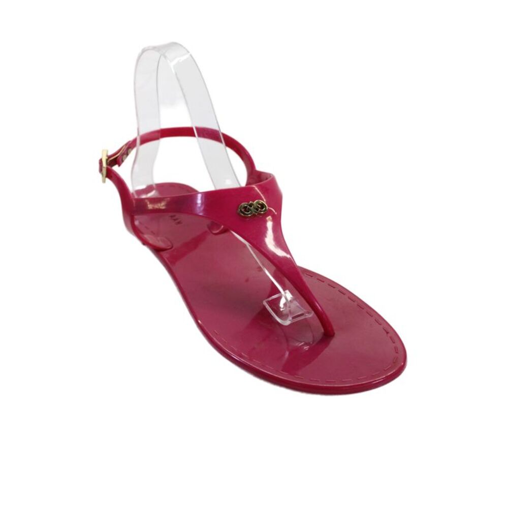 Cole Haan Womens Jelly Flat Thong Sandals Shoes Hot Pink Size 7